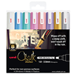 Uni Chalk Marker 1.8-2.5mm Bullet Tip 8 Pack Metallic PWE5M